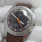 Vintage 1971 Timex Electric 36mm Men Watch Racing Dial Rare New Battery Velocity