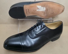 Johnston Murphy (Sz 14 C) Black Aristocraft Cap Toe Oxford Shoes Made in USA