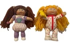 Vintage 1980s Cabbage Patch Kids Doll Mini Figure 3.5" Set of 2 Nostalgic Toy
