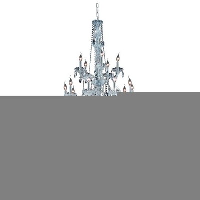 Elegant 7925 Verona 25-LT 43'' Royal Cut Chandelier, Chrome/Clear - 7925G43C-RC