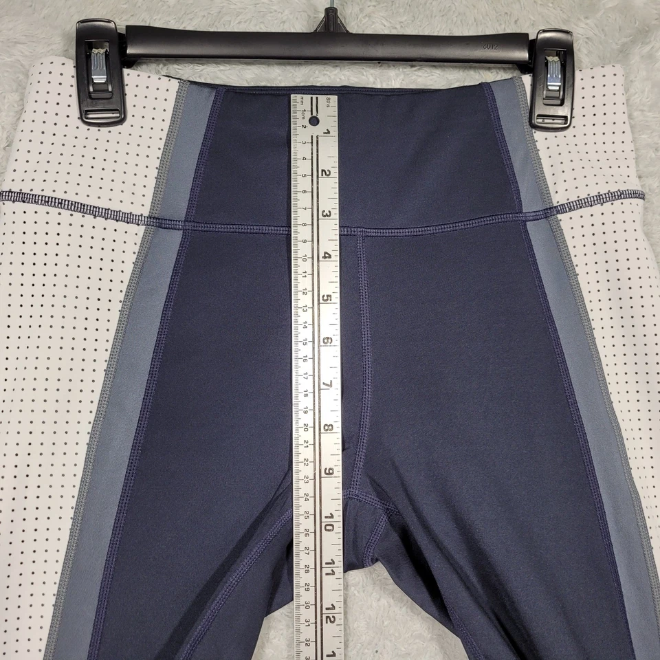 Leggings Athleta para mujer azul medio tiro alto panel de bloques de color 7/8 293136 Foto 3 de 4