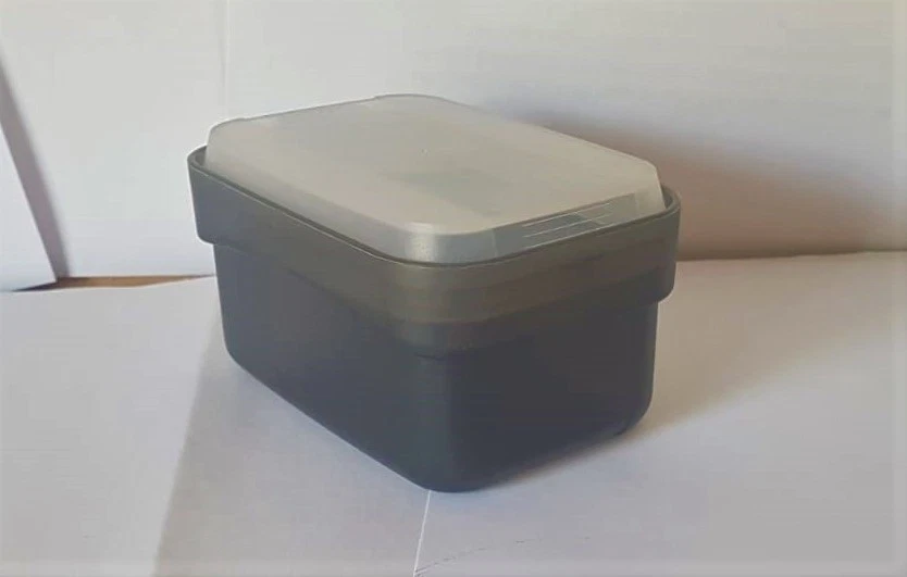 Tupperware Swing Box Behälter Vorrathsbehälter A37 flach 175 ml Grau/Transp. - Bild 1 von 2