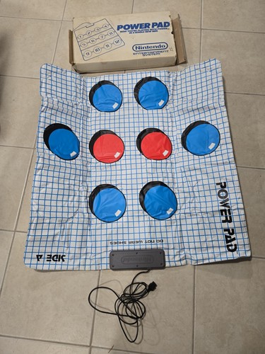 Nintendo NES Multicolor Portable Padded Wired Power Gamepad In Original Box
