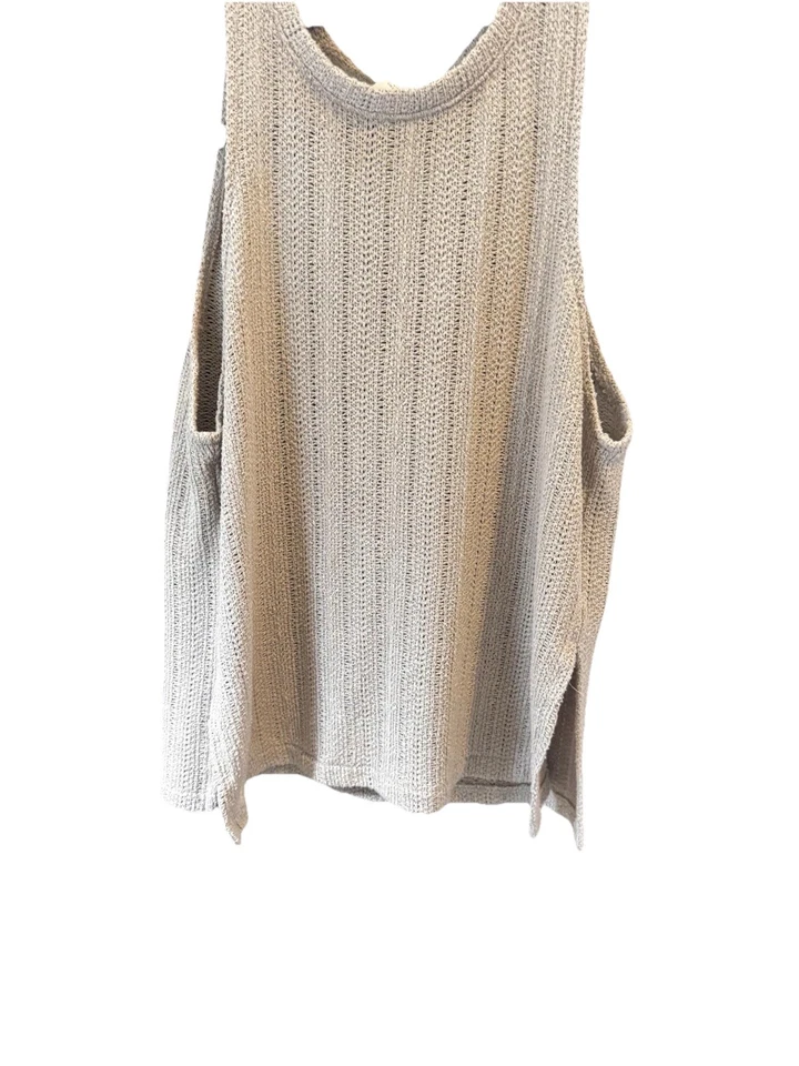 Top H&M tejido sin mangas beige talla M Foto 2 de 4