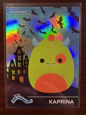 2025 Panini Squishmallows Halloween Rainbow Foil #61 Kaprina