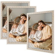 12x16 Picture Frame Set of 3, Rustic Farmhouse Wall Decor Photo Frames with P...