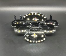 BRAND NEW Black hair claw clip with Rhinestone