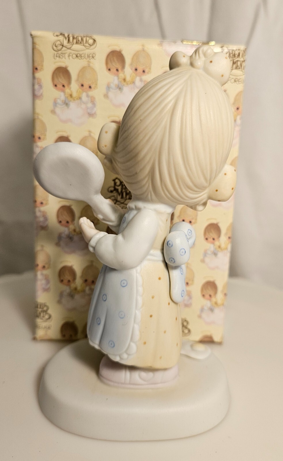 Vintage 1979 Enesco Precious Moments "Eggs Over Easy" Figurine Statue w