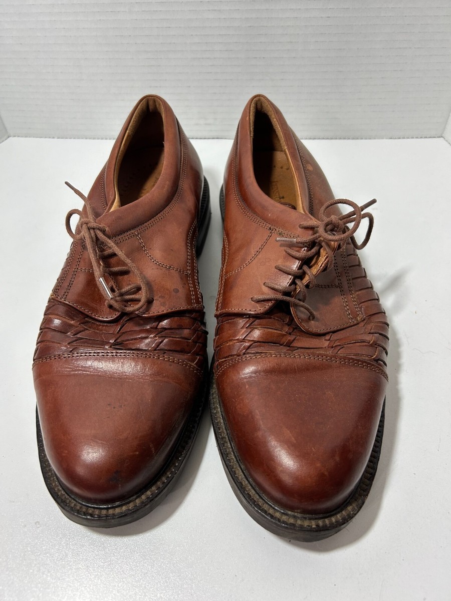 Johnston Murphy Dress Shoes Oxford Brown Men Size 9.5  display picture 1
