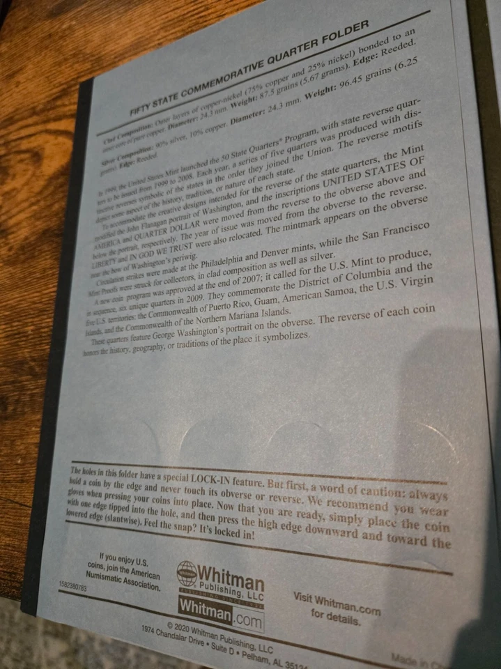 Whitman Fifty States and District of Columbia Quarter Folder, Complete Set - Image 2 of 4