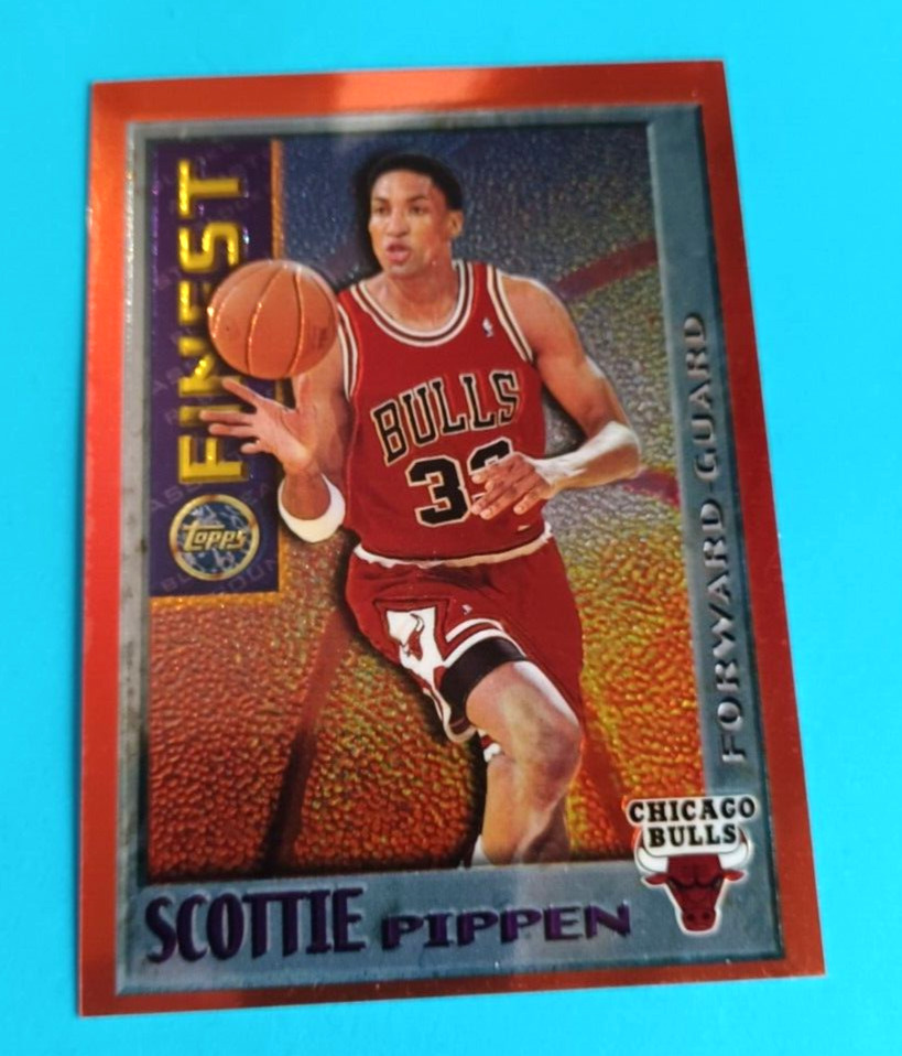 1995-96 TOPPS FINEST SCOTTIE PIPPEN #M15 MYSTERY FINEST CHICAGO BULLS