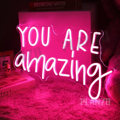 Planzo You Are Amazing LED Neon Sign light Wall Decor Home Bedroom Living Room