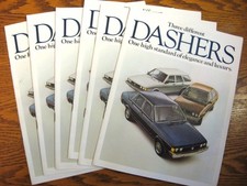 1978 Vw Volkswagen Dasher Dealer Sales Brochure Lot 6 Pcs Mint 1978 Vw Volkswagen Dasher Dealer Sales Brochure Lot 6 Pcs Mint