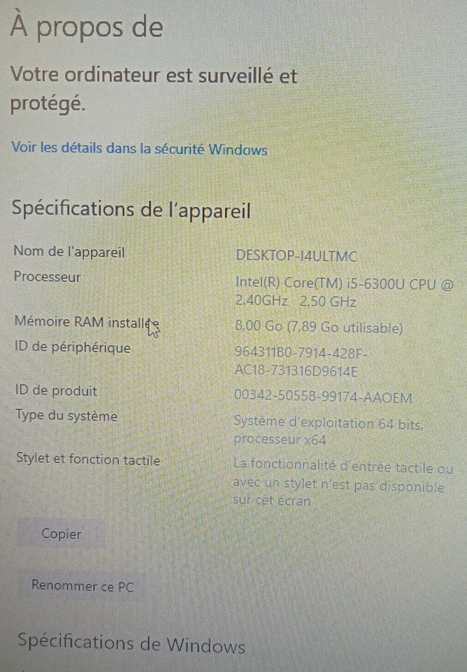 Dell Latitude E5270 · i5-6300U · 8GB · 256GB, photo 2 sur 5