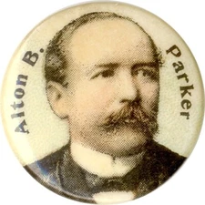 1904 Alton B. Parker Celluloid Pinback Button ~ Lost to Teddy Roosevelt