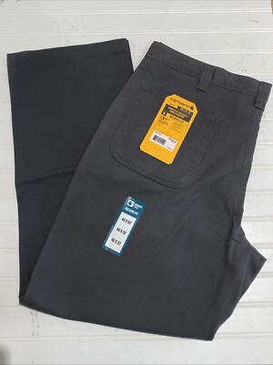 New 40x32 CARHARTT MEN'S 5-POCKET Work PANT RELAXED FIT  RUGGED FLEX CANVAS Gray