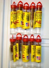 10 Pro-Shot Bronze Brushes for 16 Gauge Shotgun