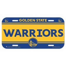 Golden State Warriors Wincraft NBA Plastic License Plate FREE SHIP 