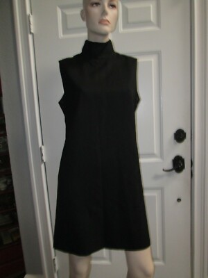 princess polly baby blue dress Burberry Fitted Leather Dress in Black