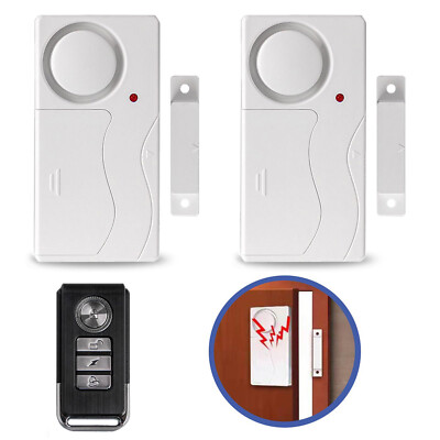 Magnetsensor Alarmanlage Haus Funk Alarmsystem mit fürs Home Security 110db Weiß