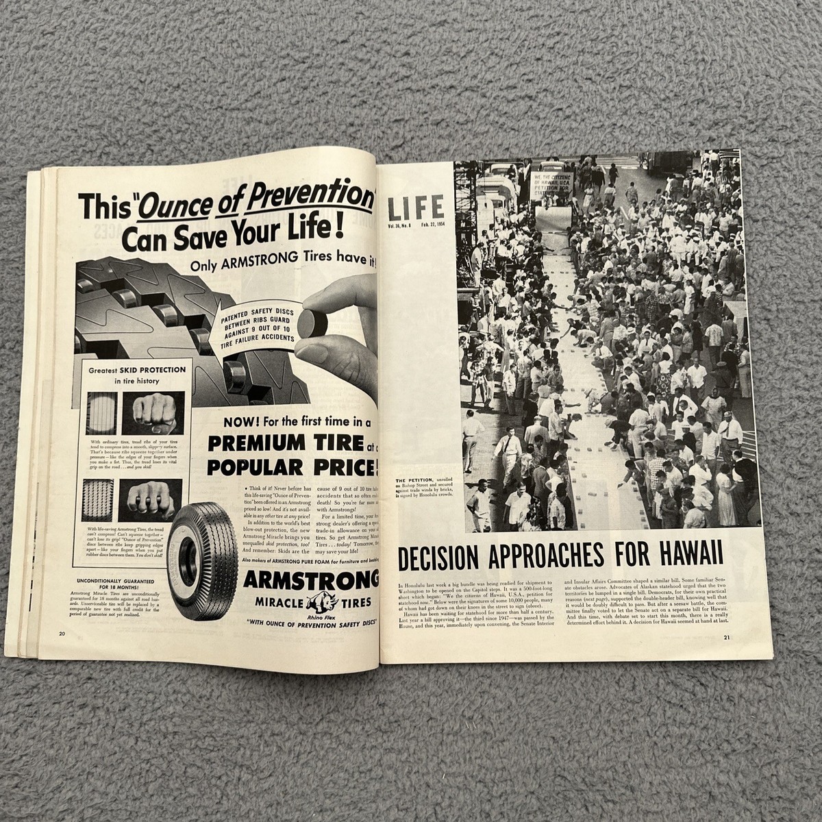 Vintage Life Magazine February 22, 1954 How Disney Makes An