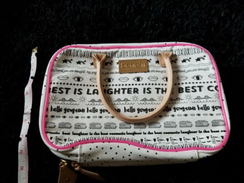 Benefit 2019 Branded Travel Backpack Canvas White/Pink | eBay display picture 2