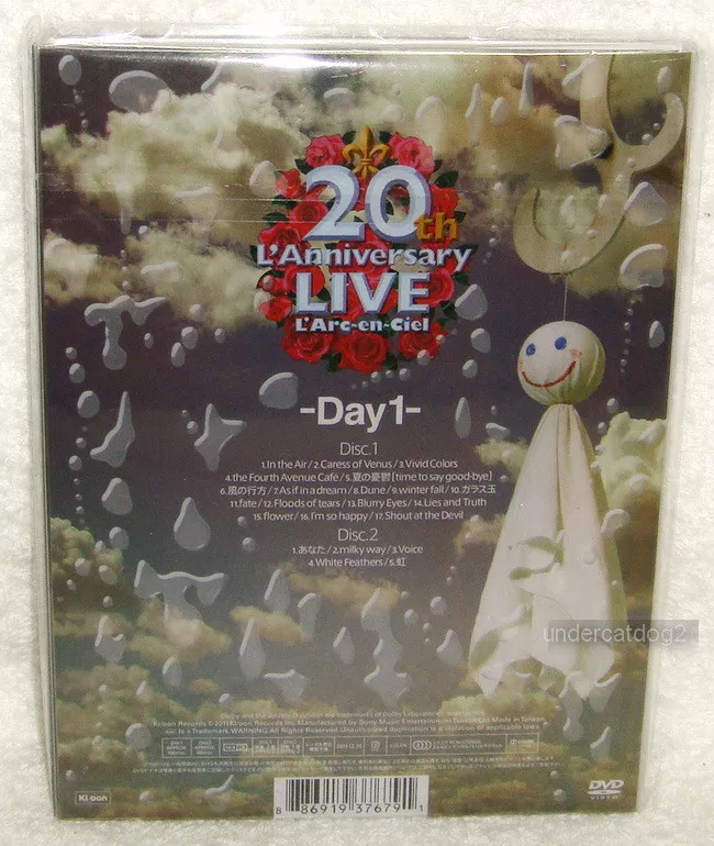 L'Arc~en~Ciel 20th L'Anniversary LIVE Day 1 Taiwan Ltd 2-DVD | eBay