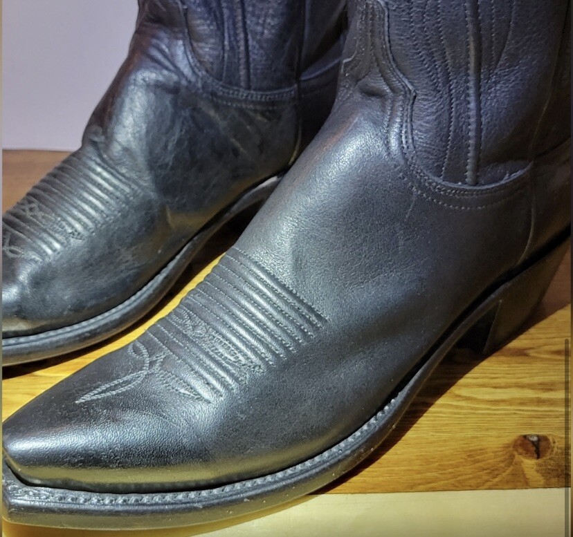 Luchesse Bart Cowboy Boots (Black-7.5B) View 5