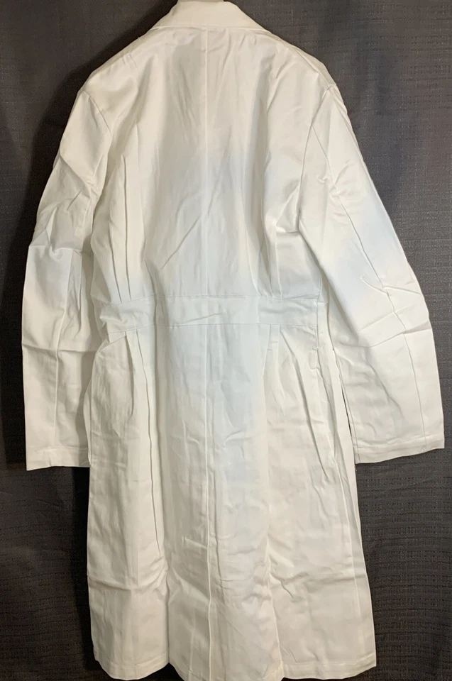Abrigo de laboratorio Landau blanco de 3 bolsillos para mujer 42L 3138 WWF nuevo con etiquetas Foto 3 de 4