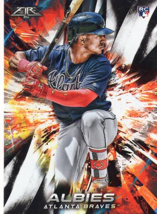 Ozzie Albies 2018 Topps Fire #29 RC Rookie Braves