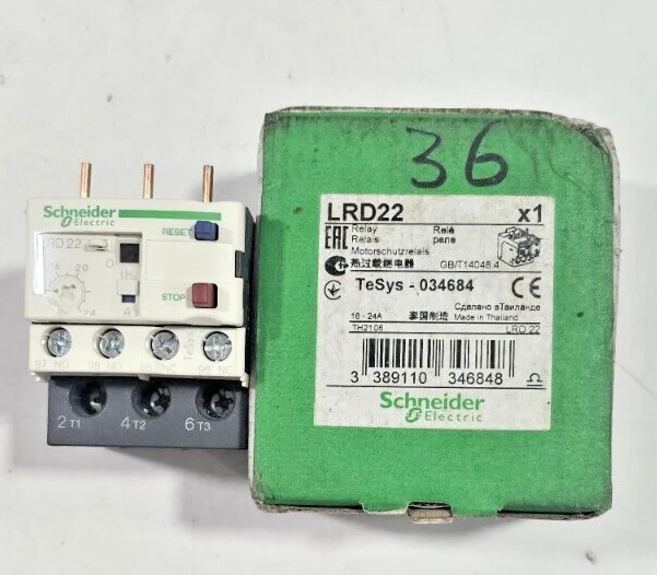 SCHNEIDER ELECTRIC 16-24A New - Surplus Motor Protection Overload Relay