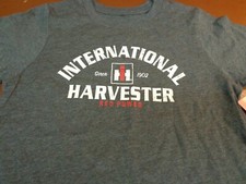 CASE International Harvester Heather Charcoal Gray T shirt Youth Medium R11