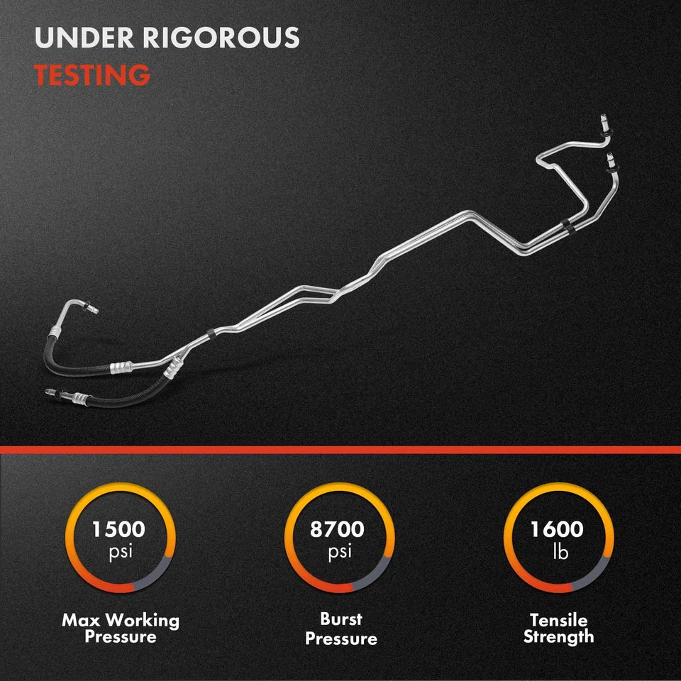 Conjunto de manguera de enfriador de aceite de transmisión automática de entrada y salida para Jeep TJ Wrangler Foto 3 de 4