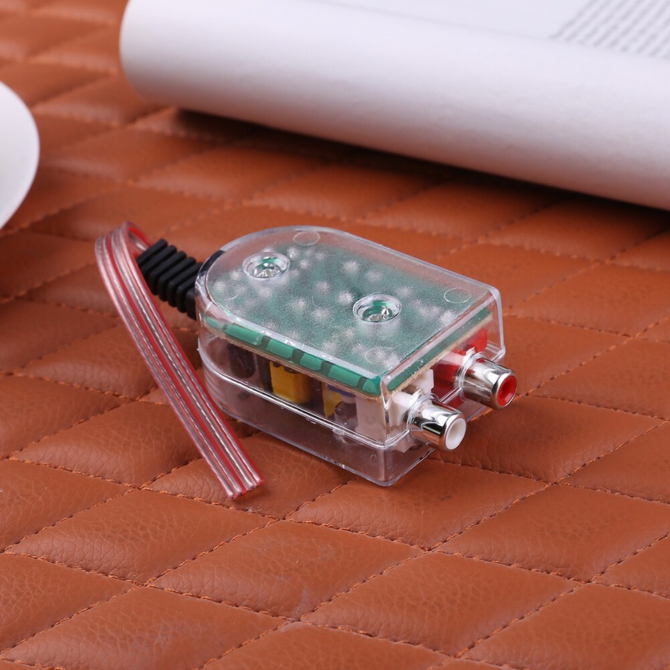 Car Stereo Radio Speaker High To Low RCA Line Audio Impedance Converter