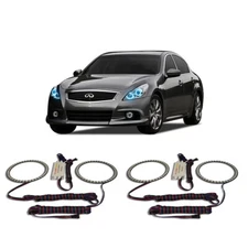 Bright Blue Angel Eye Headlight Halo kit for Infiniti Q40 14-15