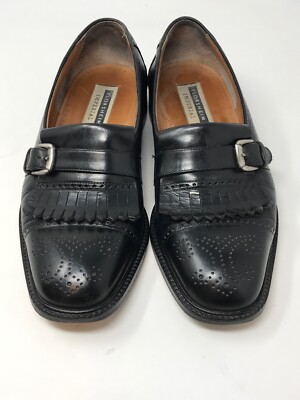 Florsheim Imperial Men\'s Kiltie Tassel Loafer Dress Shoes Size 8 (3E) Extra Wide Florsheim Imperial Black Leather Loafer Wingtip Kiltie  main image 3