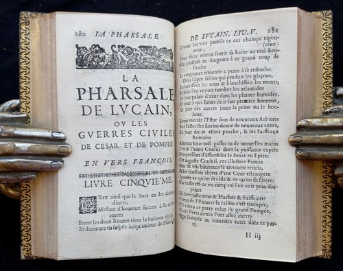 1662 Pharsalia Lucan Civil War Rome Deluxe Leather Binding House of Elzevir Rare - Picture 11 of 12