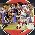 Mario Manningham Autographed NY Giants Super Bowl 11x14 Signed Photo Steiner CX