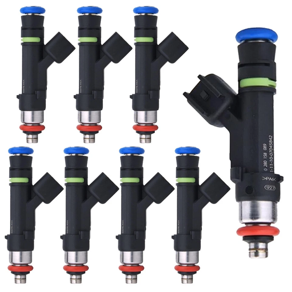 8 inyectores de combustible 0280158089 para Lincoln Town Car Ford Crown Victoria 2006-11 4,6 L Foto 3 de 4