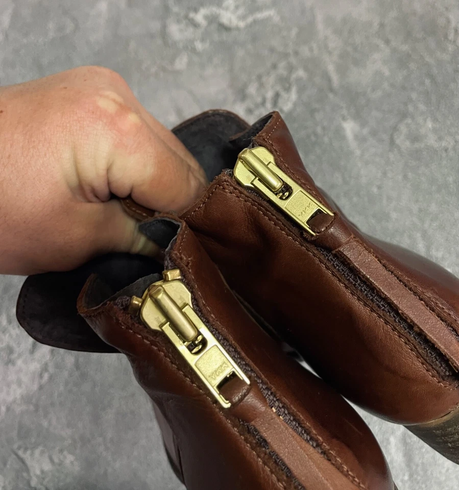 Винтажные кожаные коричневые сапоги Buffalo London размер 41 - Изображение 3 из 4