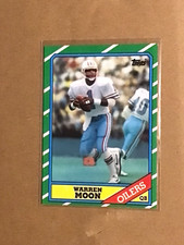 1986 Topps Warren Moon No.350 Houston Oilers