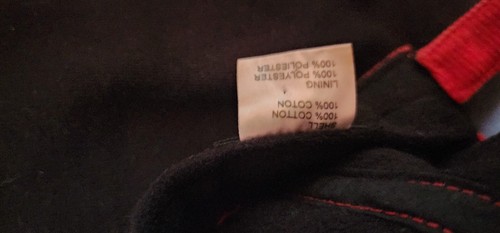 Vintage Shimano Fishing Cotton Red Black Corduroy Spell Out Front & Back Cap Hat - Picture 5 of 5