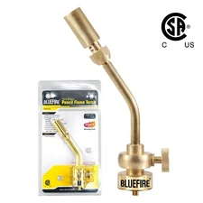 BLUEFIRE Full Metal Brass Pencil Flame Gas Welding Torch Head, MAPP MAP Propane