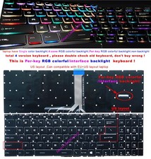 New For MSI GP65 GP75 Leopard 9SE 9SD GS75 MS-16U1 US interface backlit keyboard