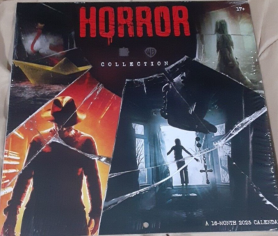 2025 Horror Movie Wall Calendar - Friday The 13th, The Shining, IT & More Scary Film Collection