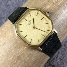 Vintage Bulova Accutron Swiss Unisex 7409 Dress 30mm Octagon Quartz Watch