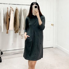 Tyler Boe Kim Cowl Neck Cashmere Blend Sweater Dress in Grey Women's Sz XS