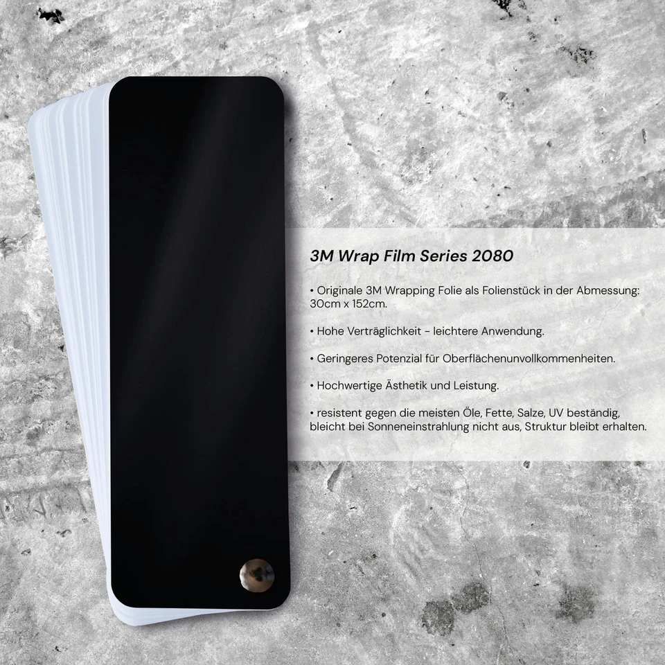3M Wrap Film Series 2080 Car Wrapping Folie 30x152cm Autofolie m. Luftkanälen - Bild 3 von 3