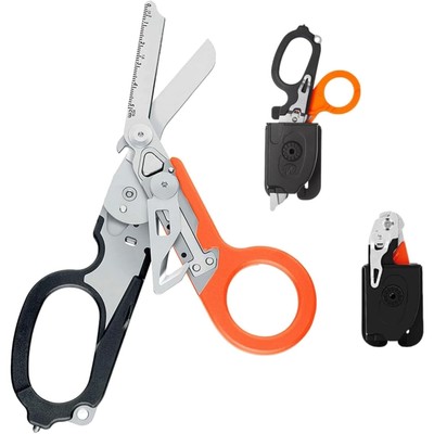 Trauma Schere Multitool,6-in-1 Notfallschere , Rettungsdienst Schere Raptor m...