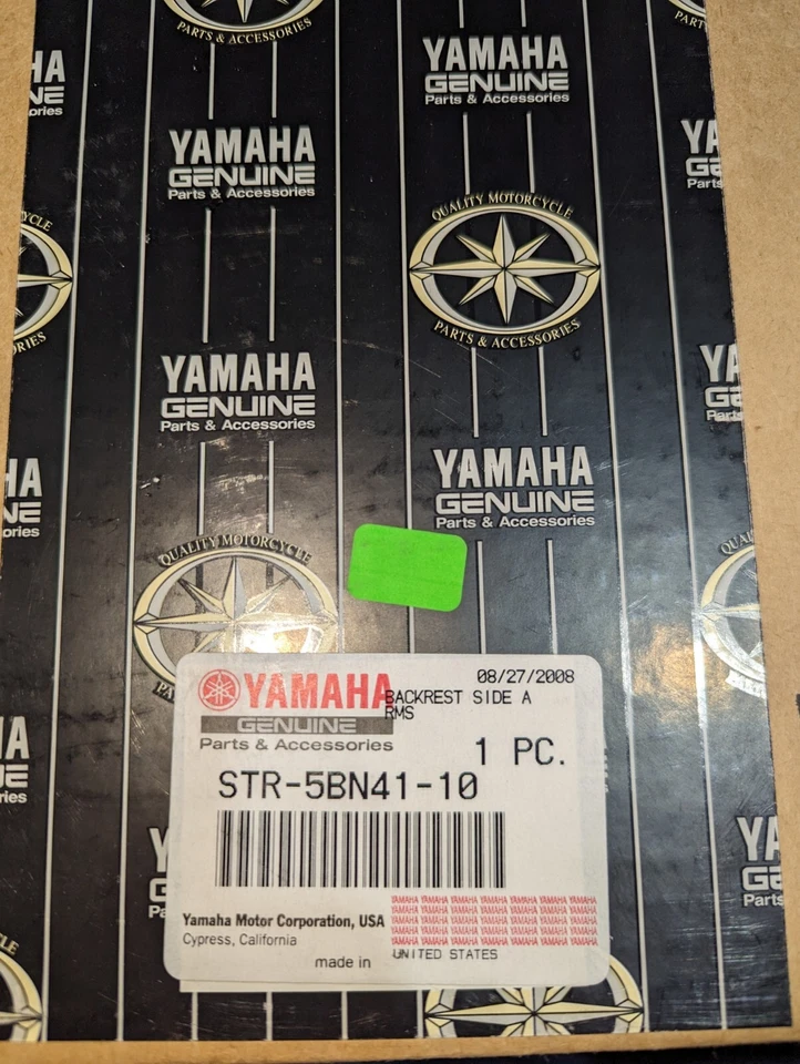 NUEVO Yamaha - STR-5BN41-10-00 - V Star 650 Sistema de respaldo de pasajero de montaje fijo Foto 3 de 4